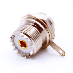 PL259 UHF Female Bulkhead SO239 Solder Panel Chassis Mount RF Connector