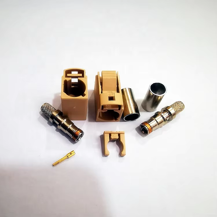 Low Loss Fakra I Female Connector for RG142 RG58 RG174 Extension Coaxial Antenna Cable