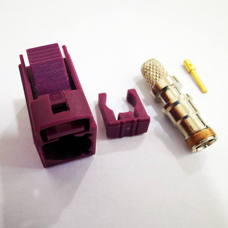 Fakra D Type Female Crimp Connector for RF Coaxial RG58 RG400 RG142 GPS Antenna Extension Cable