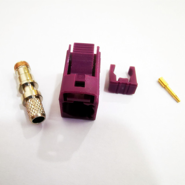 Fakra D Type Female Crimp Connector for RF Coaxial RG58 RG400 RG142 GPS Antenna Extension Cable