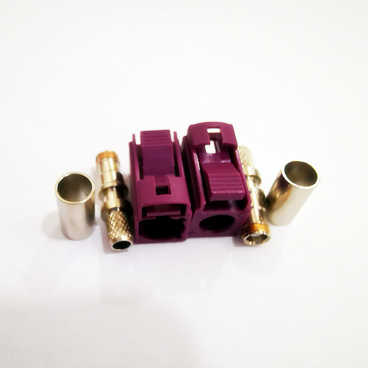 Fakra D Type Female Crimp Connector for RF Coaxial RG58 RG400 RG142 GPS Antenna Extension Cable