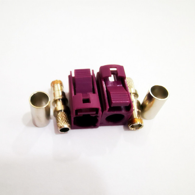 Fakra D Type Female Crimp Connector for RF Coaxial RG58 RG400 RG142 GPS Antenna Extension Cable