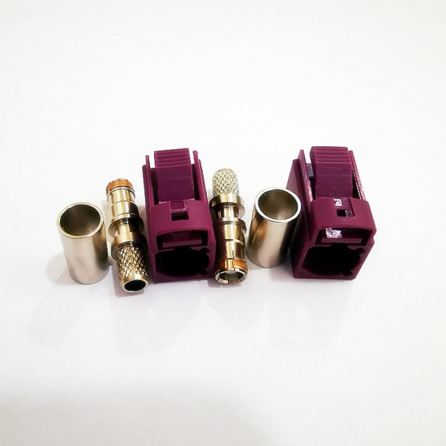 Fakra D Type Female Crimp Connector for RF Coaxial RG58 RG400 RG142 GPS Antenna Extension Cable