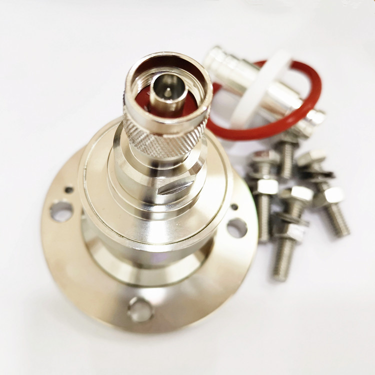 RF Coaxial Flange Adapter 1-5/8 EIA to N Male Connector Adapter