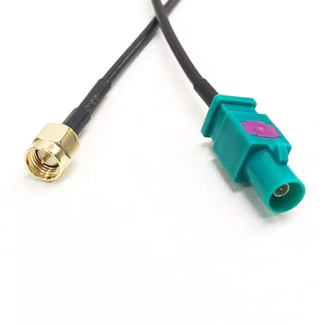 Fakra Z Male to SMA Male CoaxIial RG174 High Speed Data HSD Pigtail Cable for GPS Antenna