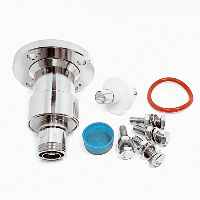 RF Adapter EIA Flange Connector 1-5/8 eia to 7/16 DIN Female Jack Coaxial Adapter