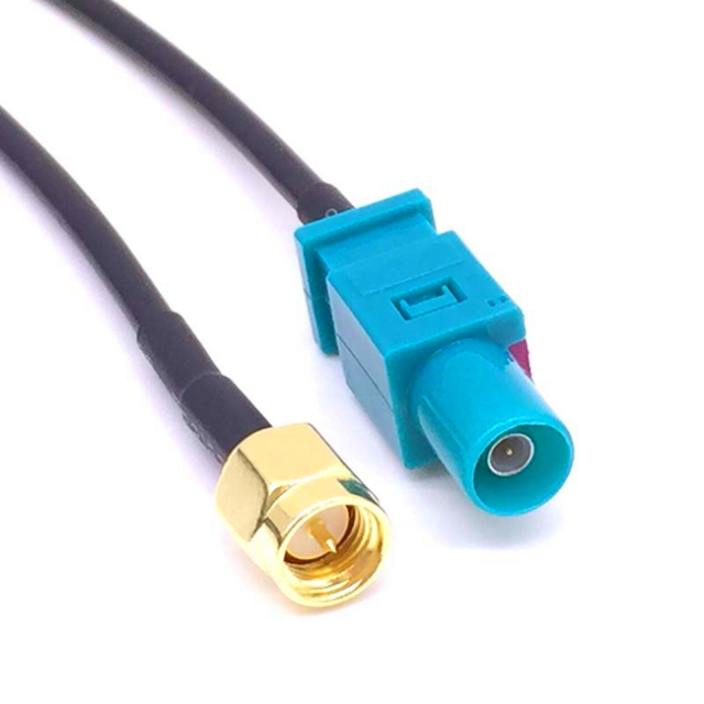 Fakra Z Male to SMA Male CoaxIial RG174 High Speed Data HSD Pigtail Cable for GPS Antenna