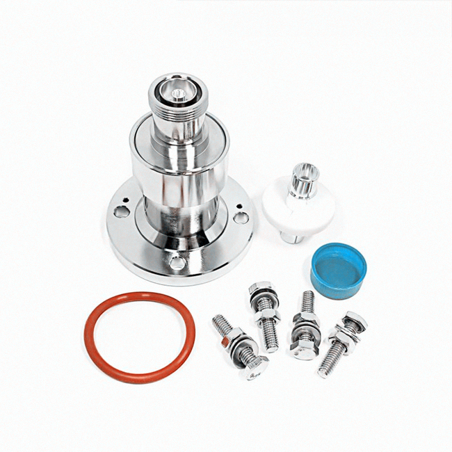 RF Adapter EIA Flange Connector 1-5/8 eia to 7/16 DIN Female Jack Coaxial Adapter