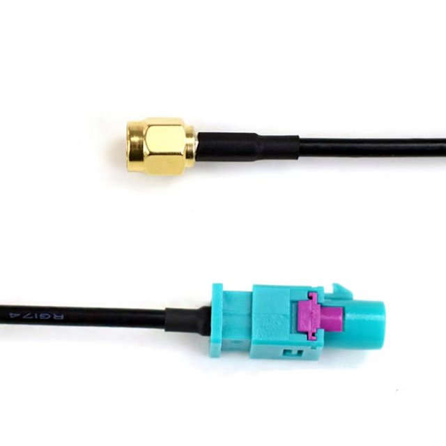 Fakra Z Male to SMA Male CoaxIial RG174 High Speed Data HSD Pigtail Cable for GPS Antenna