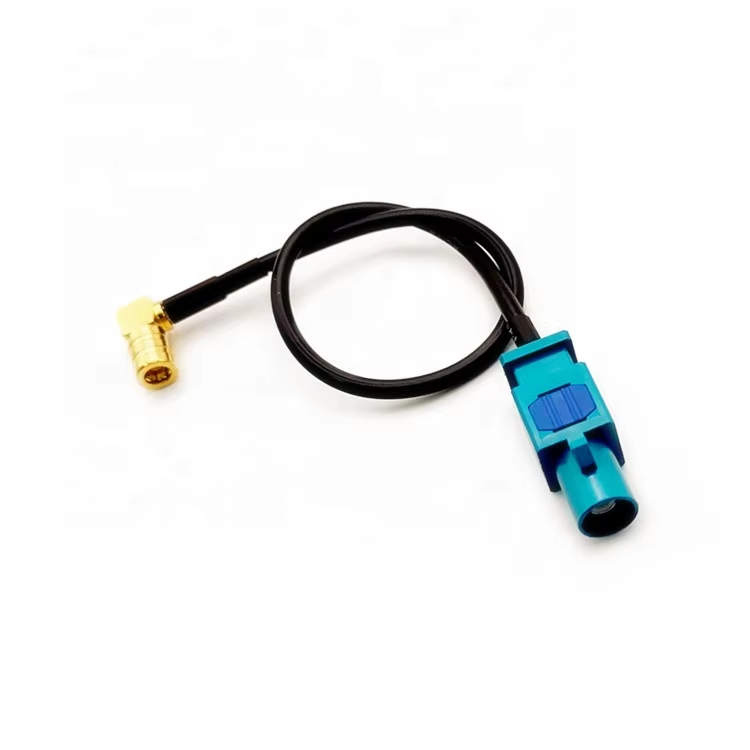 Automotive RF Cable Assembly FAKRA Male to SMB Female to RG174 Extension Cable