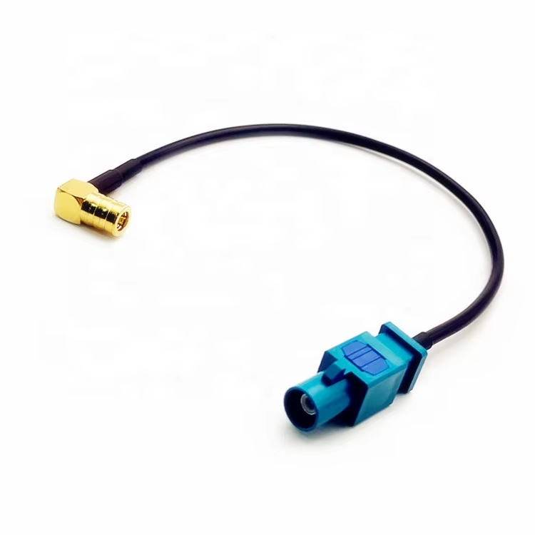 Automotive RF Cable Assembly FAKRA Male to SMB Female to RG174 Extension Cable