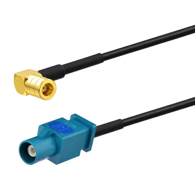 Automotive RF Cable Assembly FAKRA Male to SMB Female to RG174 Extension Cable