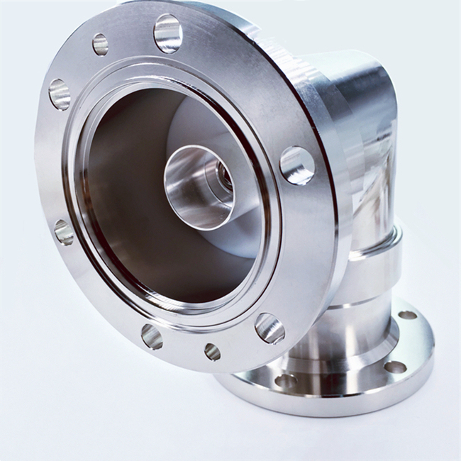 Right Angle 1-5/8 "EIA to 1-5/8" EIA Flange Coaxial Adapter