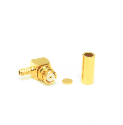 Right Angle SMP Crimp Jack Female Connector for Coaxial Cable RG316 RG174 RG178 LMR100