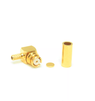 Right Angle SMP Crimp Jack Female Connector for Coaxial Cable RG316 RG174 RG178 LMR100