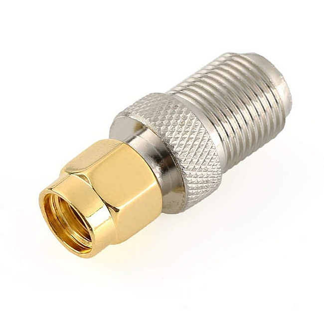 SMA male to F female Coaxial Adapter
