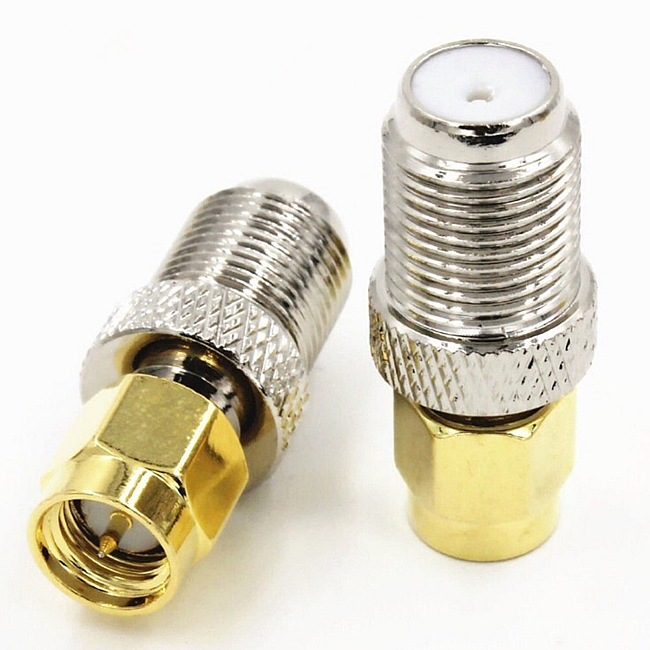 SMA male to F female Coaxial Adapter