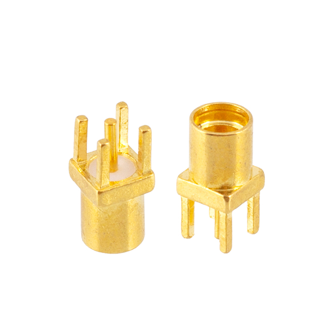 Straight MMCX Female Jack Solder PCB Mount Coaxial RF Connector