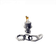 Triaxial Type BNC Female Solder Bulkhead TRB RF Coaxial Connector
