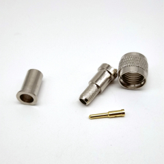 Hot Selling mini UHF Male Crimp Connector for RG58 LMR195 LMR200 Coaxial Radio Antenna Cable