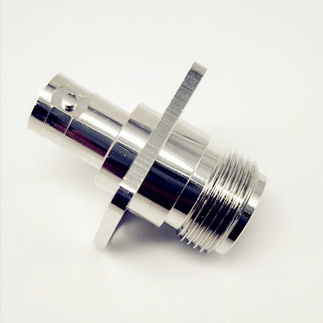 N Female to BNC Female Panel Mount 4 Hole Flange Pcb Coaxial Connector RF Adapter