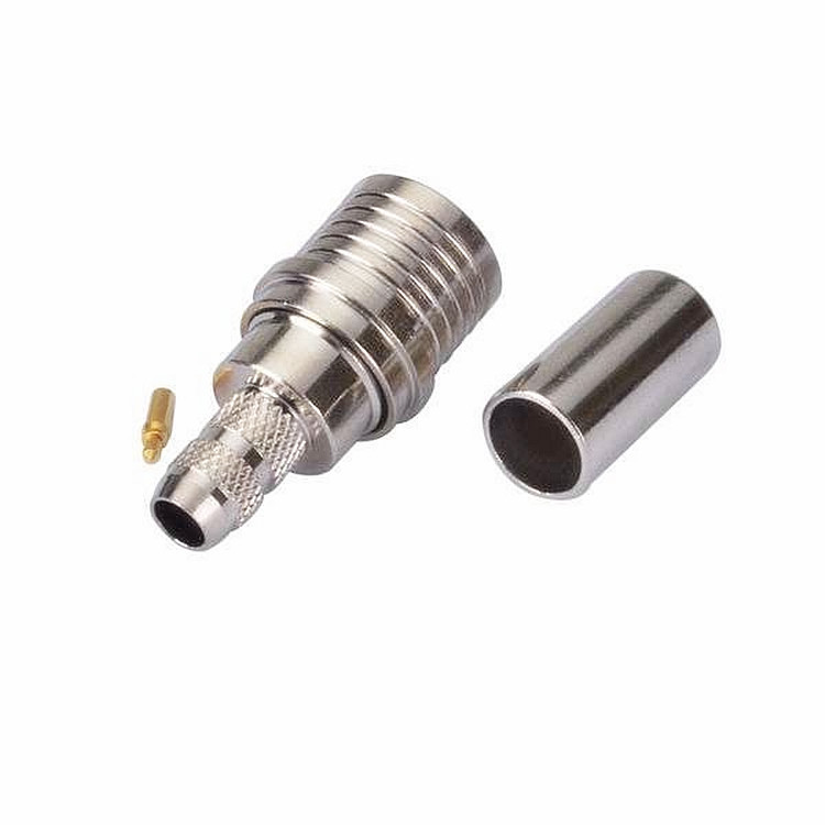 RF Coaxial QMA Male Plug Straight Crimp Type Connector for RG58 LMR195 LMR200 Cable