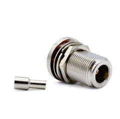 RF Coaxial N Female Waterproof Crimp Connector for RG316 RG174 Coaxial Cable