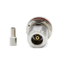 RF Coaxial N Female Waterproof Crimp Connector for RG316 RG174 Coaxial Cable