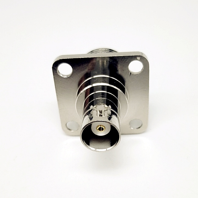 N Female to BNC Female Panel Mount 4 Hole Flange Pcb Coaxial Connector RF Adapter