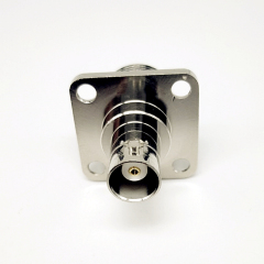 N Female to BNC Female Panel Mount 4 Hole Flange Pcb Coaxial Connector RF Adapter