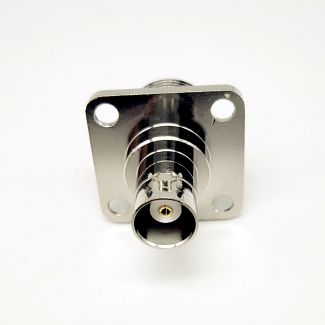 N Female to BNC Female Panel Mount 4 Hole Flange Pcb Coaxial Connector RF Adapter