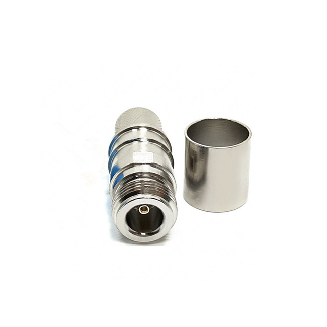 N Type Female Crimp Straight Connectors For LMR600 12D-FB Coaxial Cable