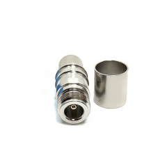 N Type Female Crimp Straight Connectors For LMR600 12D-FB Coaxial Cable