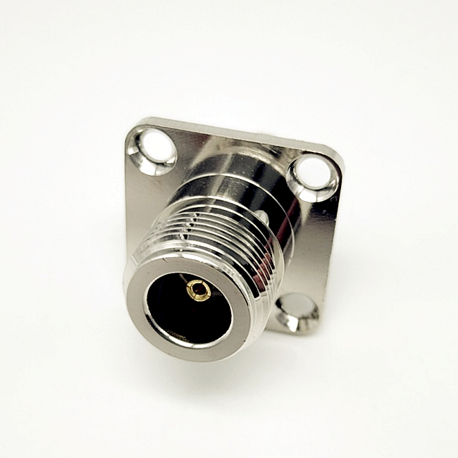 N Female to BNC Female Panel Mount 4 Hole Flange Pcb Coaxial Connector RF Adapter