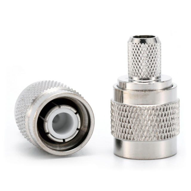 RF Connector TNC Male Crimp Type For LMR300 5D-FB Coaxial Cable