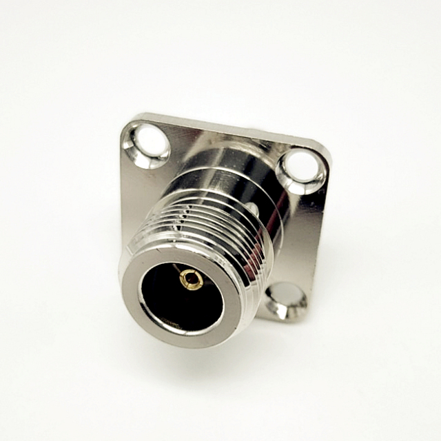 N Female to BNC Female Panel Mount 4 Hole Flange Pcb Coaxial Connector RF Adapter