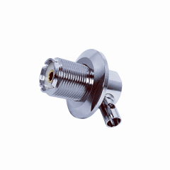 SO239 UHF Female Right Angle Crimp Connector for RG58 RG142 LMR195 Coaxial Cable