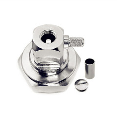 RF Coaxial 7/16 DIN Male Right Angle Crimp Type Connector for RG58 RG402 LMR195 Cable