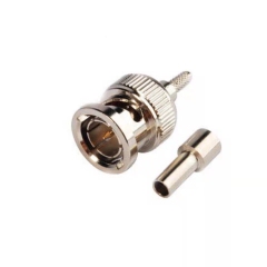 75Ohm BNC Male Crimp RG179 HD SDI Cable Connector for CCTV Security Video Surveillance Camera