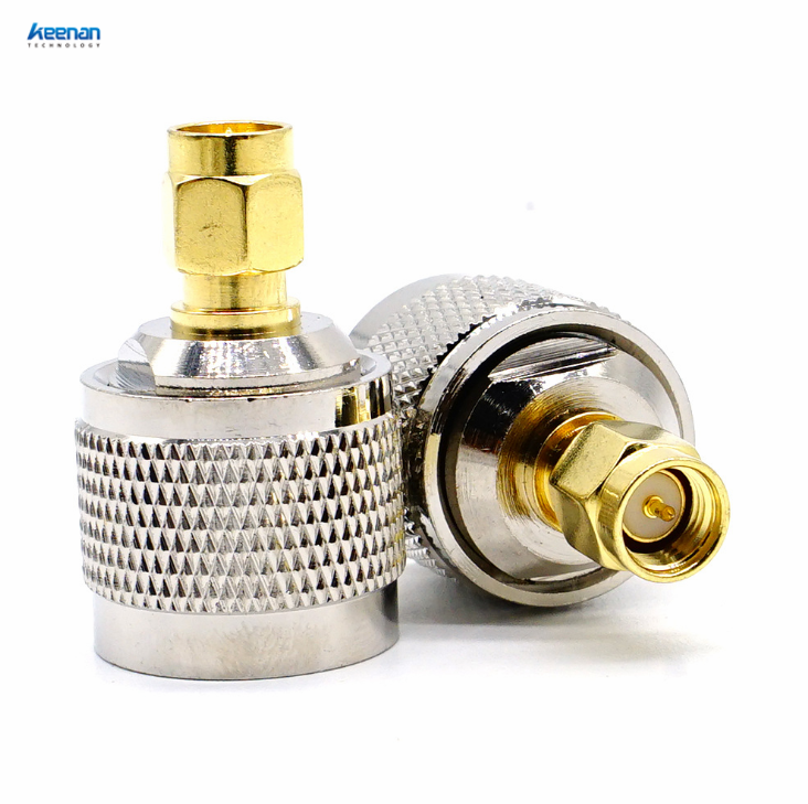 N Male to SMA Male Adapter Radio Antenna Converter for WiFi Antenna Broadcast Radio