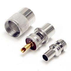 Rf Coaxial PL259 UHF Male Twist on Connector for RG58 RG8 LMR400 Cable