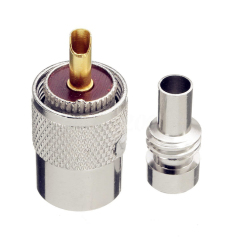 Rf Coaxial PL259 UHF Male Twist on Connector for RG58 RG8 LMR400 Cable