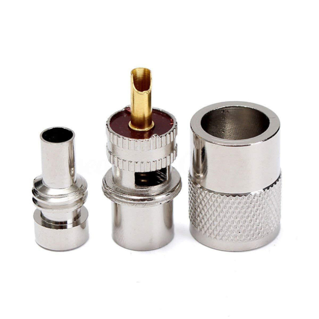 Rf Coaxial PL259 UHF Male Twist on Connector for RG58 RG8 LMR400 Cable