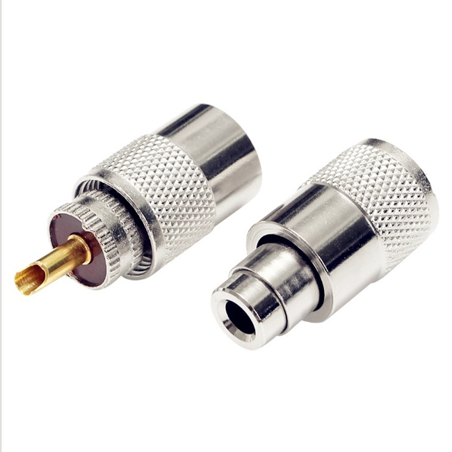Rf Coaxial PL259 UHF Male Twist on Connector for RG58 RG8 LMR400 Cable