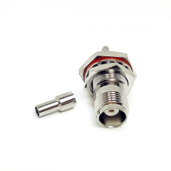 RF TNC Female Bulkhead Crimp Connector for RG316 RG174 RG178 Cable