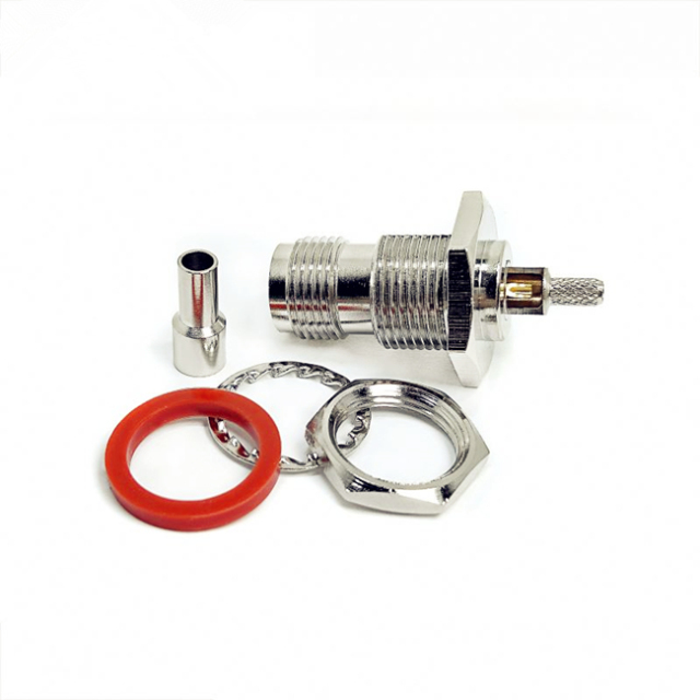 RF TNC Female Bulkhead Crimp Connector for RG316 RG174 RG178 Cable
