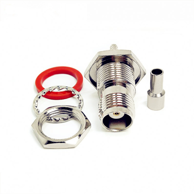 RF TNC Female Bulkhead Crimp Connector for RG316 RG174 RG178 Cable