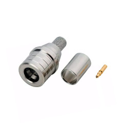 RF Coaxial QMA Male Plug Straight Crimp Type Connector for RG58 LMR195 LMR200 Cable