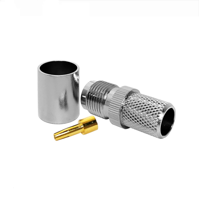 RF Connector TNC Female Crimp Straight Connector for RG8 LMR400 RG213 Cable