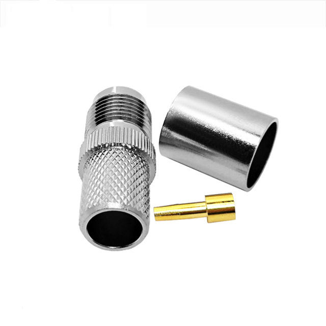 RF Connector TNC Female Crimp Straight Connector for RG8 LMR400 RG213 Cable